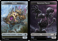 Gnome (0016) // Skeleton Pirate (0008) Double-Sided Token - Foil